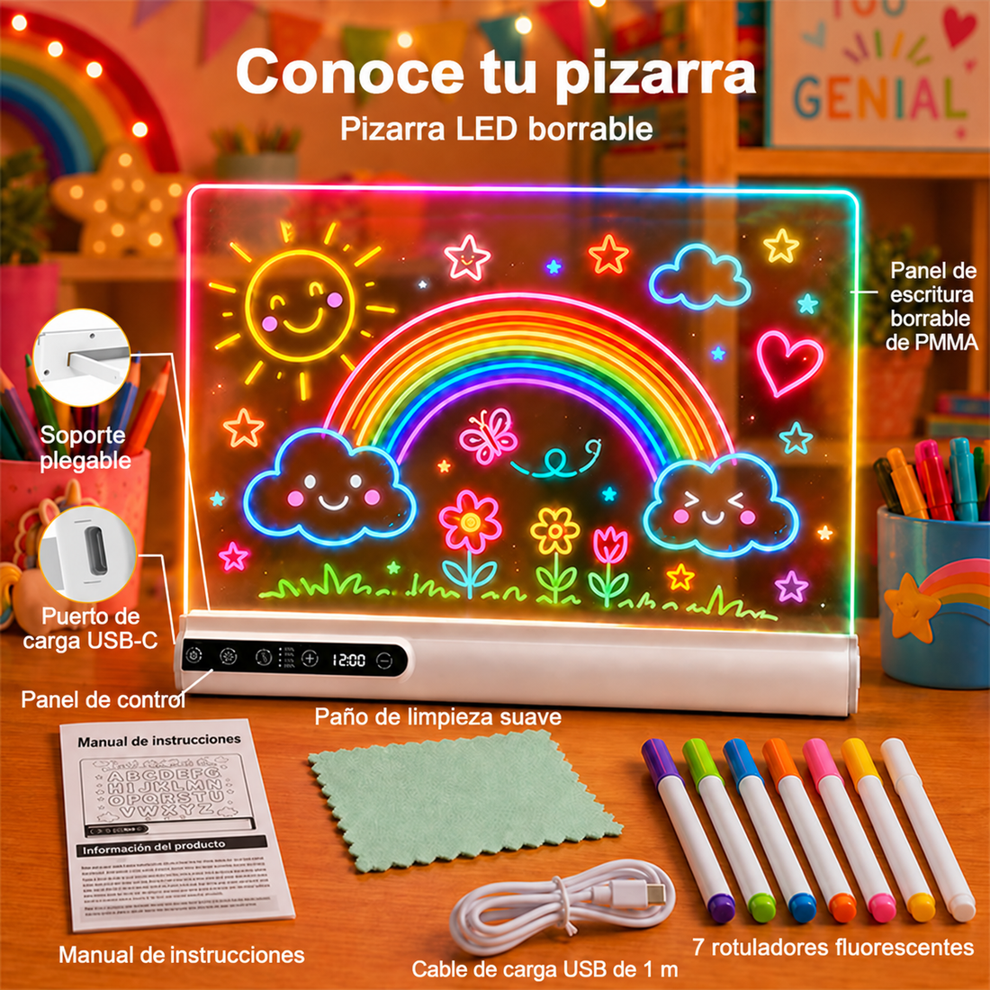 Pizarra luminosa Regalumi: vista del producto